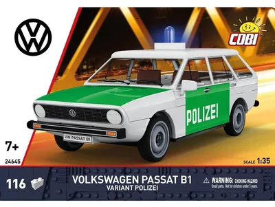 Produktbild von Volkswagen Passat B1 Polizei Baustein-Set 1:35 Modell