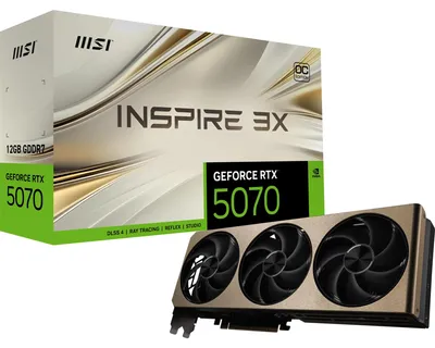 Produktbild von GeForce RTX 5070 12G INSPIRE 3X OC (DLSS 4, 3x DisplayPort, 1x HDMI 2.1)