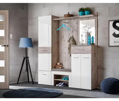 Image de Ensemble de meubles de rangement - GUSTAVO 3 - 170 x 35 x 200 cm