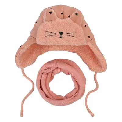Produktbild von Melady Set Winterschal Wintermütze Kind Rosa Synthetisch
