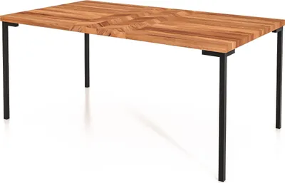 Productafbeelding van Eettafel ABIES, 100 x 130 cm, massief hout, naturel geolied