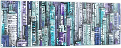 Produktbild von Bilder auf glas - Abstraktion modern - 90x30cm - Glasbilder - Wandbilder - Kunstdruck - zum Aufhängen bereit - Wanddekoration aus Glas - Glas Bilder - Wandbild auf Glas - Einteilig - GAB90x30-3857
