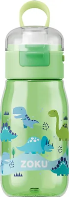 Produktbild von ZOKU Zoku - Kindertrinkflasche Flip Gulp Green Dino ZK 202-503 815706024133