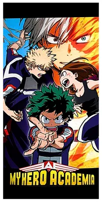 Produktbild von My Hero Academia Badetuch Strandtuch Badehandtuch Izuku Strandlaken 70 x 140 cm