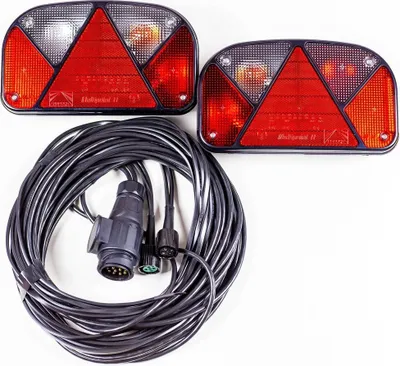 Produktbild von Heckleuchten Satz: Rückleuchten Aspöck Multipoint II + 7 m 13-poliger Kabelbaum