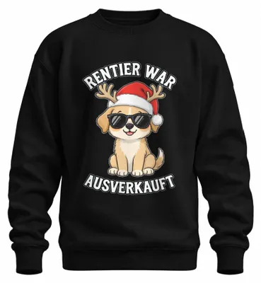 Zdjęcie produktu dla Reindeer Was Sold Out Dog Sunglasses Christmas Funny Uni Bluza rozpinana, czarny, L
