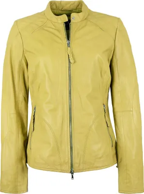 Produktbild von Jilani - Damen Lederjacke Lammnappa gelb : 38