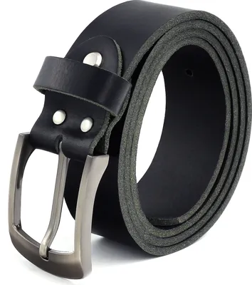 Produktbild von Fa.Volmer ® Gürtel für Herren | Ledergürtel, passend für Anlässe in Jeans- oder Anzugshosen | Echtleder, kürzbar | Breite: 38 mm | Farbe: schwarz | #10125 (Bundweite 125 cm)