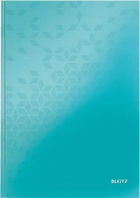 Produktbild von LEITZ Notizbuch WOW DIN A4 kariert, eisblau-metallic Hardcover 160 Seiten