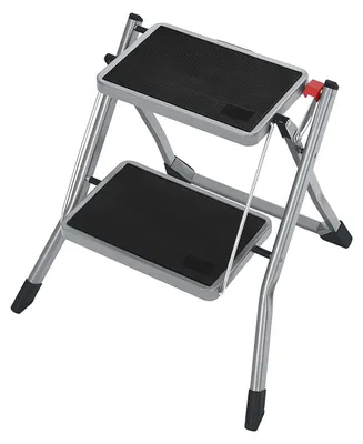 Produktbild von 2-Stufen-Tritthocker - klappbar - stabile Konstruktion - Stahl - 50x59,5x44 cm