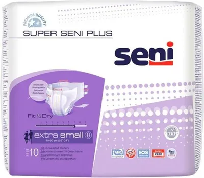 Produktbild von Seni Super Plus Inkontinenzhosen, Gr. XS | Packung (10 Stück)