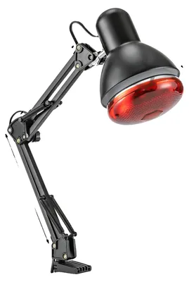 Obrázek produktu pro Infračervená terapeutická lampa, 360° nastavitelná hlava, skládací design, černá barva