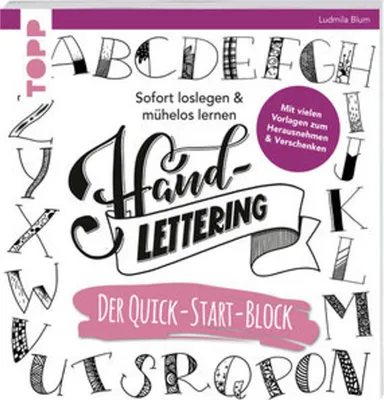 Produktbild von Handlettering. Der Quick-Start-Block