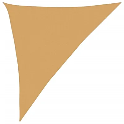 Image de Voile d'ombrage 160 g/m² triangulaire sable 3x4x5 m PEHD