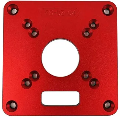 Productafbeelding van Inovra - Routertafel Inzetplaat 120x120mm Aluminium voor Houtbewerking