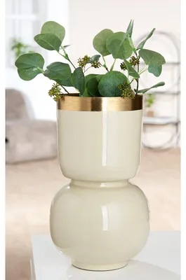 Produktbild von GILDE Vase Roro, creme H.31,5 cm