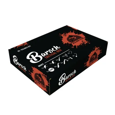 Produktbild von Major Fish Barsch Tactical Box 35- teilig Gummifische Hardbaits Set