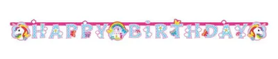 Obrázek produktu pro Girlanda happy birthday Unicorn 180x15cm