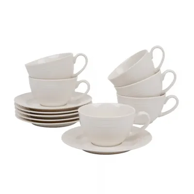 Obrázek produktu pro AMBITION Linea Porcelánové šálky s podšálky 6 ks kávové