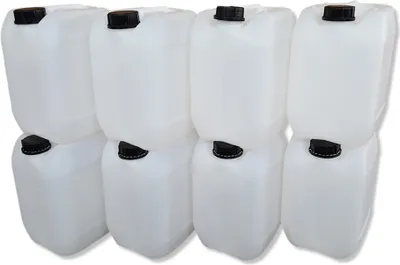 Produktbild von 8 Stück 10 Liter Kanister, Wasserkanister Farbe natur lebensmittelecht DIN51 (8x10knn51)