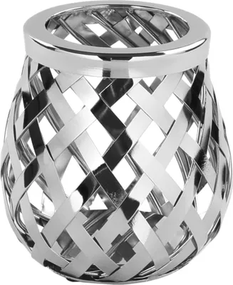 Produktbild von Fink OTIS, Windlicht, Edelstahl , Glas, silberfarben, H. 15 cm, D. 14 cm 159210