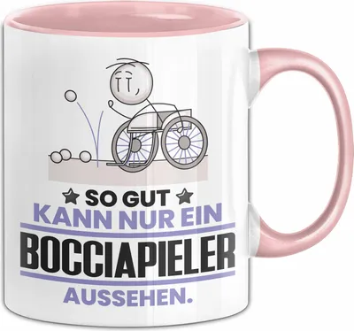 Produktbild von Bocciapieler Geschenk Tasse So Gut Kann Nur Ein Bocciapieler Aussehen Geschenkidee Kaffee-Becher (Rosa)