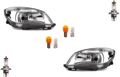 Immagine prodotto di Johns, fari alogeni compatibili con Skoda Fabia 54 10-14 set di lampadine Li. Re.