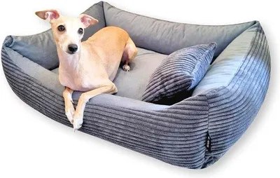 Produktbild von Corduroy Hundebett 4L - Wasbare Hundematte für mittelgroße und große Hunde (80x60 cm)