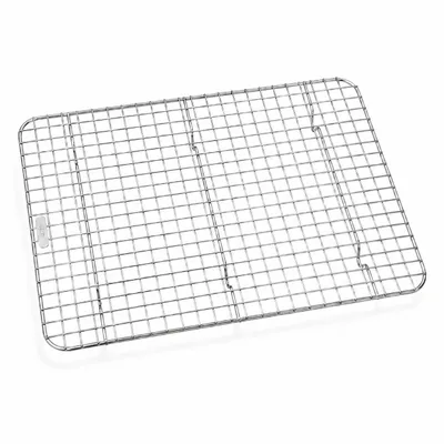 Produktbild von Abkühlgitter Edelstahl 304, 39 x 28 x 1,5 cm – Kuchengitter & Backgitter zum Auskühlen, Abtropfen und Dekorieren – rostfrei, ohne Beschichtung
