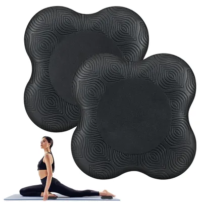 Productafbeelding van Yoga kniekussen, 2 stuks, kniebeschermers, antislip kniepolsters