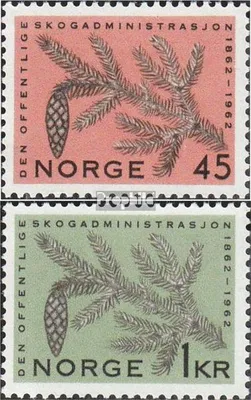 Produktbild von Briefmarken Norwegen 1962 Mi 469-470 (kompl.Ausg.) postfrisch Forstverwaltung