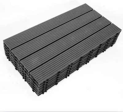 Produktbild von Famanu Terrassenplatten 60x30cm 18 Stück 3m² - Dunkelgrau