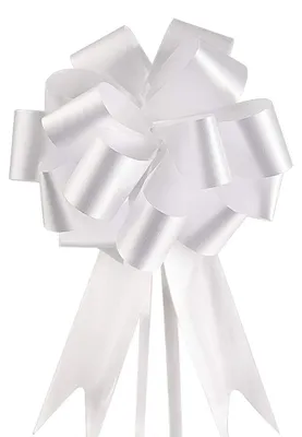 100 weiße selbstziehende Schleifen für Hochzeit & Deko