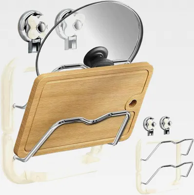 Produktbild von Topfdeckelhalter, Topfdeckel-Organizer 2-stöckiges Deckelregal, Schranktür/Wandhalterung, wiederverwendbarer Organizer für Pfannen und Topfdecke, space-saving Design