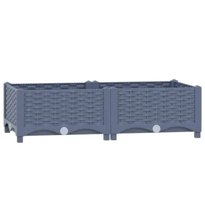 Zdjęcie produktu dla Donica Do Podniesionej Rabaty, 80X40X23 Cm, Polipropylen Lumarko!