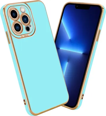 Image de Cadorabo Housse pour Apple iPhone 13 PRO Housse de protection en turquoise Etui pour téléphone portable Cover Case TPU Protection pour appareil photo