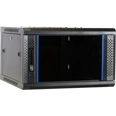 Immagine prodotto di Contenitore per server DSIT 6 U, montato a parete, con porta in vetro (LxPxH) 600 x 600 x 368 mm (DS6606)