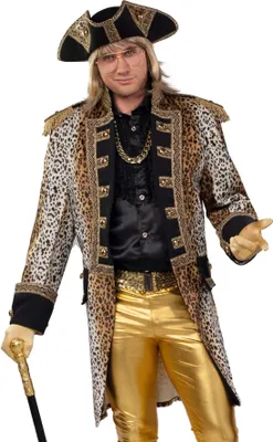 Produktbild von Jacke Leo Gehrock Leopard Leoprint Katze Herren Karneval Fasching Kostüm 54