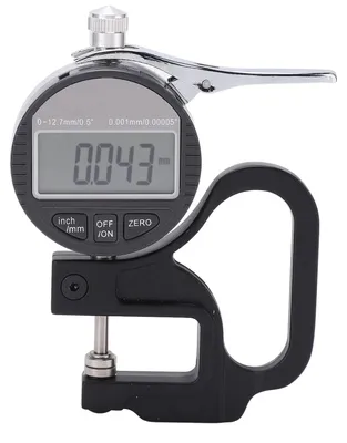 Productafbeelding van Digitale Dikte Meter - Nauwkeurigheid 0,001 mm - Meetbereik 0-12,7 mm - Aluminium/ABS
