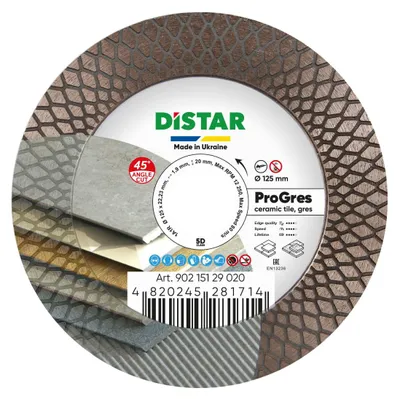 Obrázek produktu pro Diamantový řezací kotouč Distar 125 PRO GRES 125x22,23x1,9 mm