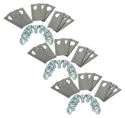Produktbild von vhbw 27x Ersatz-Messer kompatibel mit Honda Miimo 500, HRM1000, HRM1500, HRM2500, HRM4000, 310, 3000, 520 Rasenmäher - Ersatzklinge Silber, Edelstahl