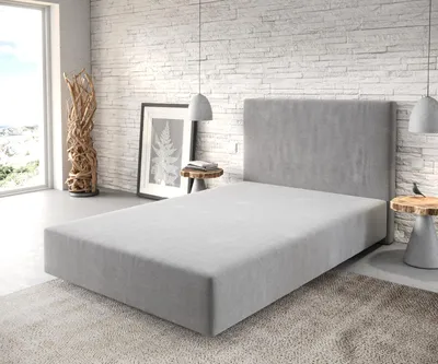 Produktbild von DELIFE Boxspringgestell Dream-Well 120x200 cm Mikrofaser Grau