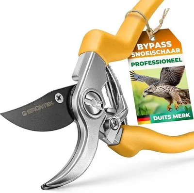 Obrázek produktu pro Ergonomické zahradní nůžky s bypassovým mechanismem, čepele 48 mm z oceli SK5 pro přesné stříhání
