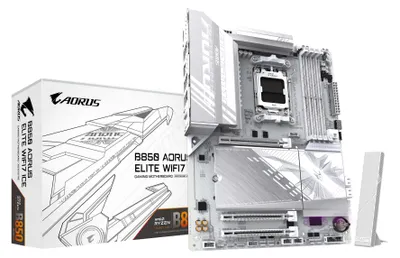 Immagine prodotto di Scheda Gigabyte B850 A ELITE WF7 ICE /AMD B850/DDR5/SATA3/M.2/USB3.2/PCIe5.0/WiFi/BT/AM5/ATX