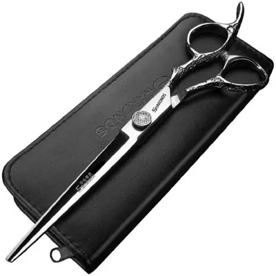 Produktbild von Haarschneideschere Set 7 Zoll Edelstahl scharf ergonomisch für Friseure