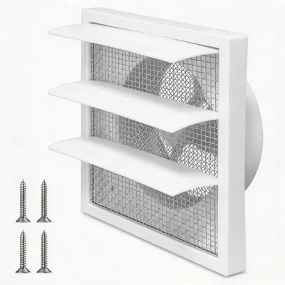 Obrázek produktu pro Ventilační mřížka, obdélníková, 150 mm, s ochranou proti hmyzu