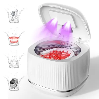 Produktbild von 3-in-1 Ultraschallreiniger (Degas, Ultraschall & UV): 5x effizienter für Retainer, Zahnersatz, Knirscherschiene & Schmuck