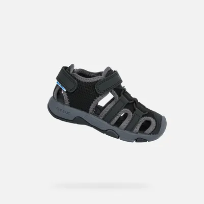 Produktbild von Geox Schwarze Multy-Sandalen für Jungen 22