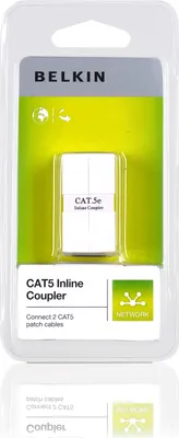 Produktbild von BELKIN CAT5 Verbindungsstück, RJ45F, weiss