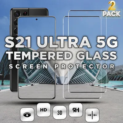 Obrázek produktu pro 2 kusy Samsung Galaxy S21 ULTRA 5G - tvrzené sklo 9H - 3D ochrana displeje v super kvalitě